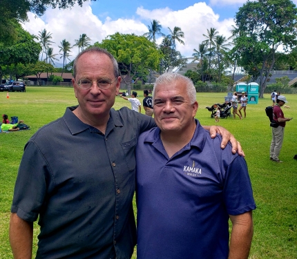 Bill Seymour and Casey Kamaka at the Festival in 2019