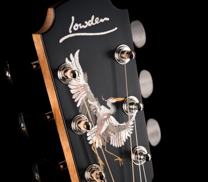 The Lowden Heron head veneer
